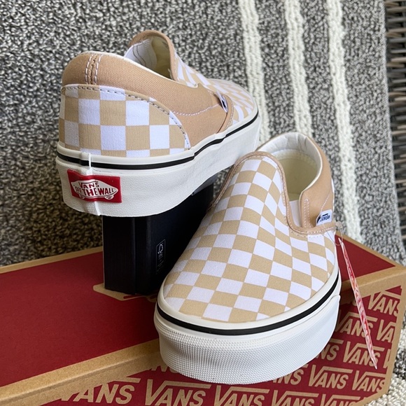 Vans Classic Slip-On Checkerboard Frappe/True White WMNS - Picture 10 of 16
